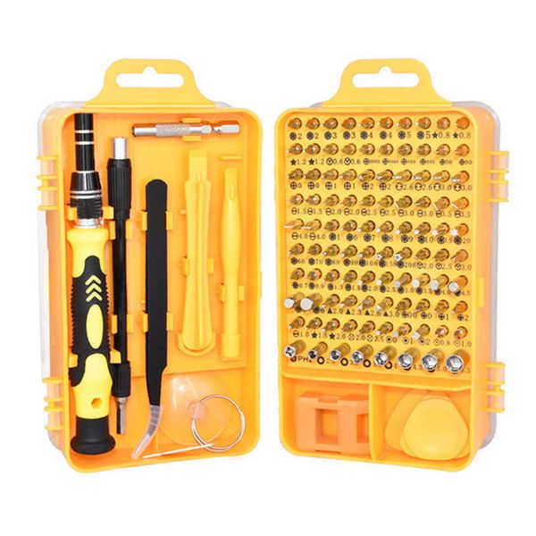 

junejour screwdriver kit precision screwdriver set 115 in 1 repair tools with carry case for lap phone watch