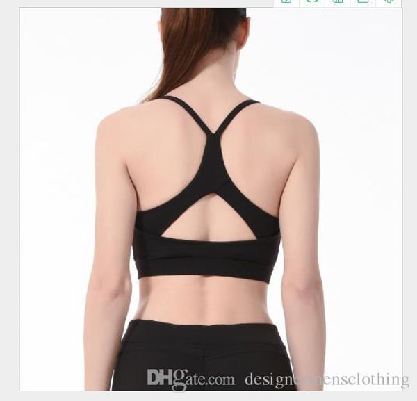 

solid color women designer sports vest fashion bra casual yoga female unerwear shockproof casual clothing, Black;white