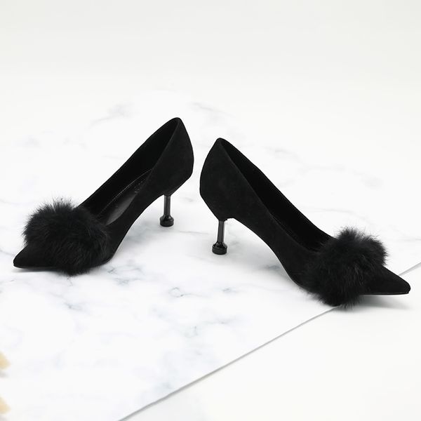 

2018 women heels toe pumps high heels szie 36-40 t200525, Black