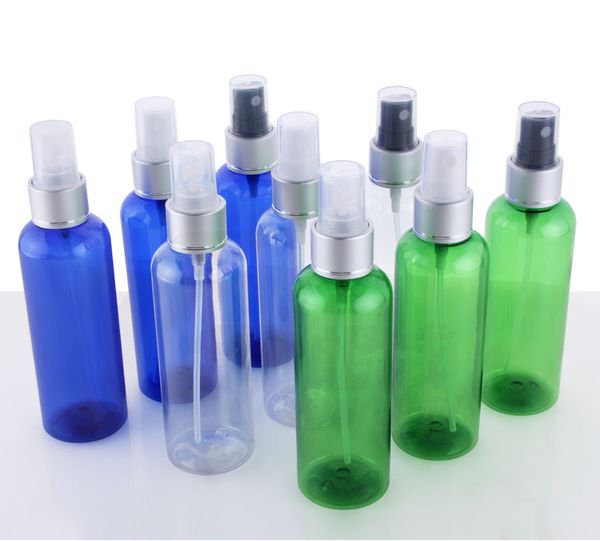 48pcs di trasporto / lot 100ml flacone spray spruzzatore piccolo flacone spray con pompa in alluminio anodizzato