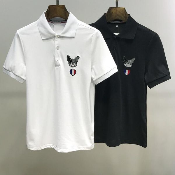

2020new 100% cotton fashion men's polos the most popular clothes men short sleeve polos t-shirts#104, White;black