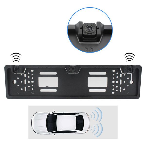 

adeeing hd auto parktronic eu reversing sensor car license plate frame rear view camera reverse backup camera