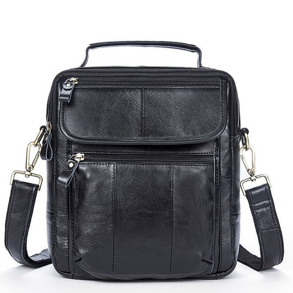 

2020 new retro business handbag men cowhide oblique satchel genuine leather crossbody bag shoulder bags messenger bag