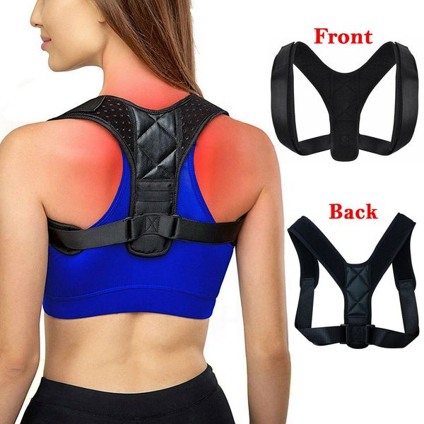 

back shoulder posture corrector brace adjustable sports safety back support corset spine support belt posture correction
