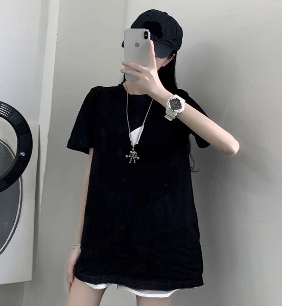 

women designer t shirts brand tees pattens color letters printed short sleeves pattern style luxury men women large t-shirts 00, White