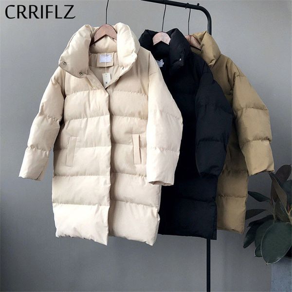 

duck down jacket women winter 2019 outerwear coats female long casual warm down puffer jacket parka, Black