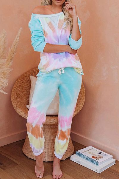 

dhl free for пижама tiedye дл lady пижама коѬе набоѬ met ronde ал en tie-dye tie dye Ѭђбаки directions, Blue;gray