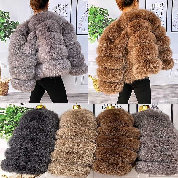 

women's winter jacket fur coat fashion warm fur coat natural natural female jacket vest good quali, Black