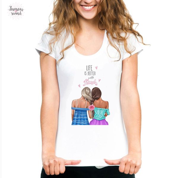 

жизнь лучше tshirt с т рубашкой для женщин camisas mujer новых 2019 корейского прибытие harajuku kawaii top streetwear, White