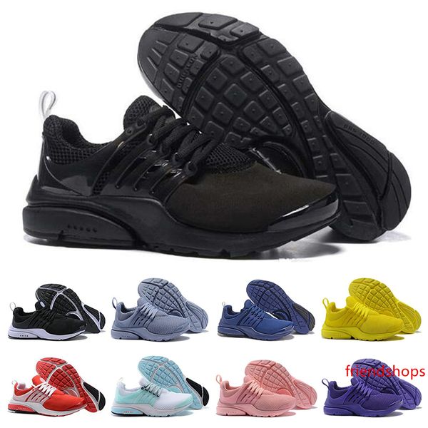 

presto br qs мужские женские кроссовки тройной черный белый красный мужские тренеры спортивный бег спортивные кроссовки размер обуви 36-45
