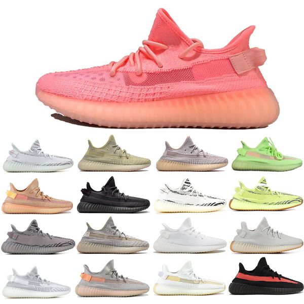 

оптовый новый kanye west gid glow black static светоотражающие beluga 2.0 zebra крем runner волновой повседневная обувь antlia synth женщины