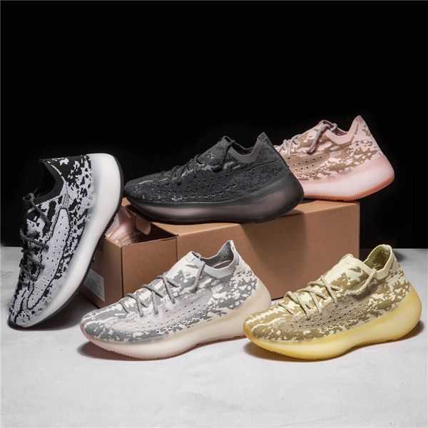 

2020 700 380 v3 azael white reflective black luxury designer women mens outdoor shoes for men kanye sneakers star platform trainers 36-4, White;red