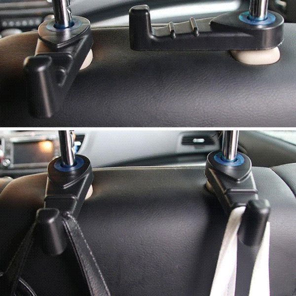 Car Styling Car Accessories Universal Car Back Seat Headrest Hanger Holder Hooks For Bag Purse Cloth Grocery Dropshipping Cool Truck Interior