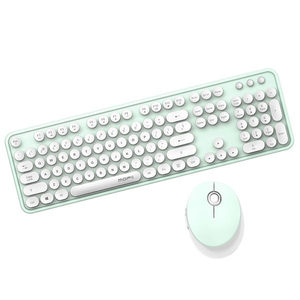 2020 cor sem fio teclado e mouse teclado de desktop escritório teclado tampa redonda e jogo de rato DHL livre