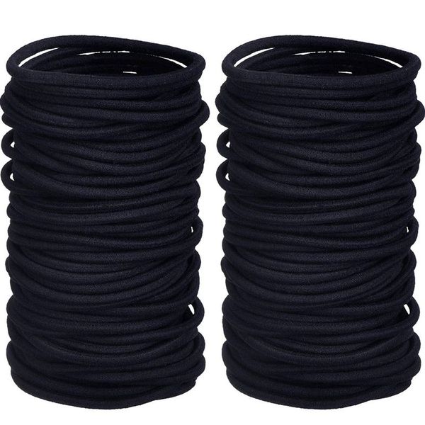 2019 200 Pack No Metal Hair Elastics Hair Ties Ponytail Holders