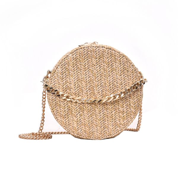 

women summer rattan bag round straw handmade bags round woven beach cross body bag circle bohemia handbag bolsa feminina #t20