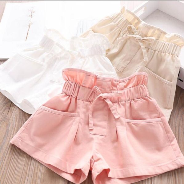 

2020 new girls bow shorts cotton summer fashion girls shorts 2-7 years qa914, Black