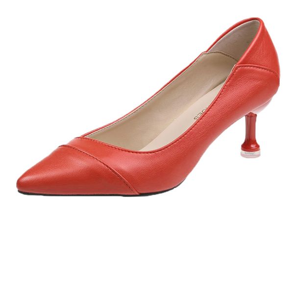 

2020 heels shoes women's high heels pumps black female party shoe ladies stiletto pointed fashion zapatos de mujer u14-79