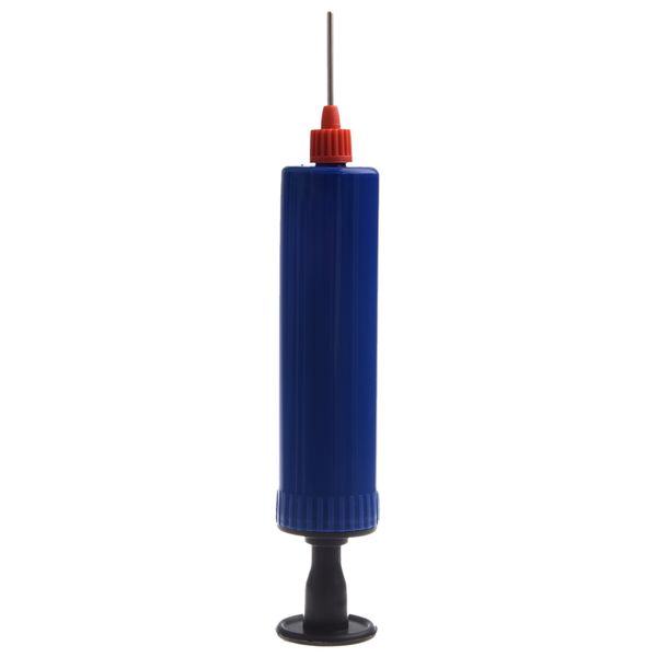 

football soccer inflatable ball hand air pump with needle blue bike pumps