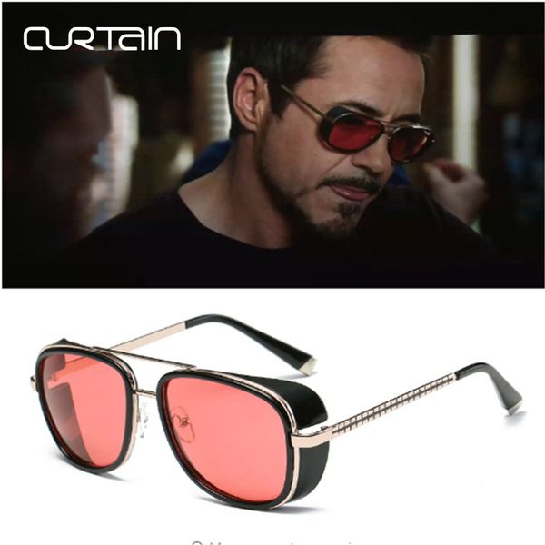 

curtain lucidatony sunglasses men steampunk gothic glasses women brand designer coating sun glasses retro vintage eyewear uv400, White;black