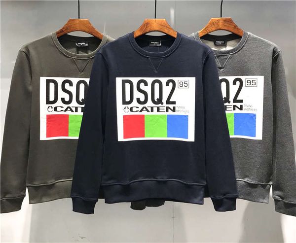 

2019 fw new arrival brand de igner men 039 clothing d2 treet hoodie long leeve weat hirt m 3xl d 299, Black