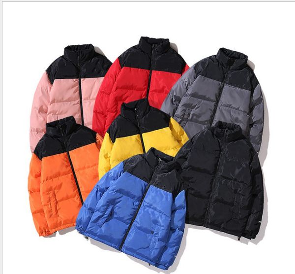 

designer men's winter parkas brand women's down coat letter pattern luxury thick warm couple coats fashion streetwear 7 colors who, Black