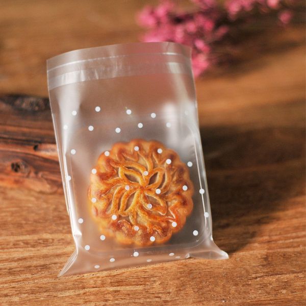 

100pcs clear self-adhesive plastic envelope cellophane bag candy cookie bakery candy cello bags cookie packaging gift bag