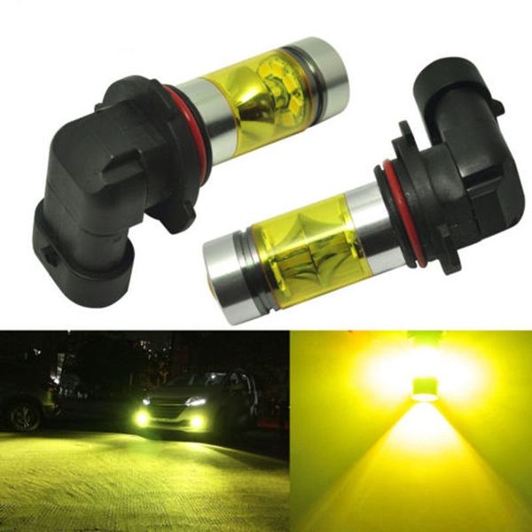 

new 2x 9005 h10 9145 3000k yellow 100w led fpr headlight bulbs kit fog light