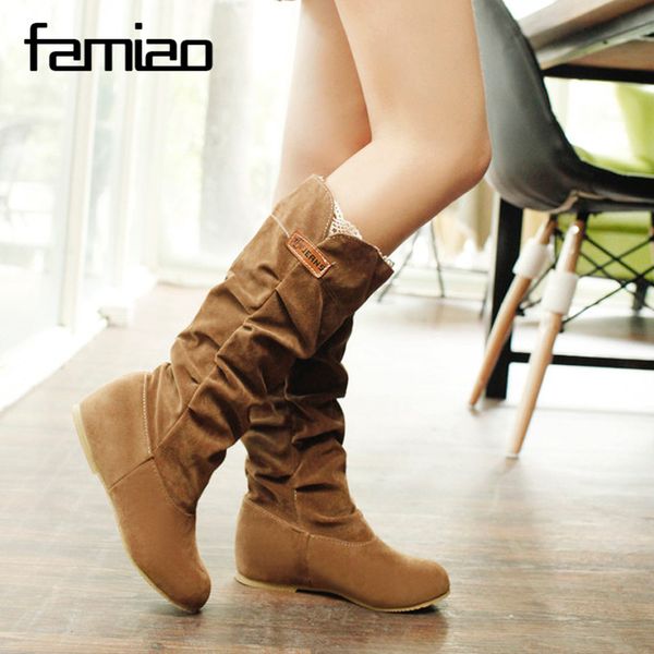 

size 34-43 2018 new shoes women boots black over the knee boots female autumn winter lady thigh high