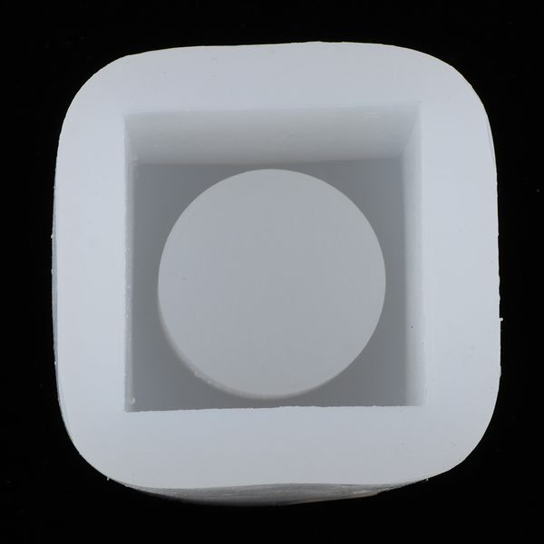 

geometric round square silicone flower pot mold concrete cement resin cast mould