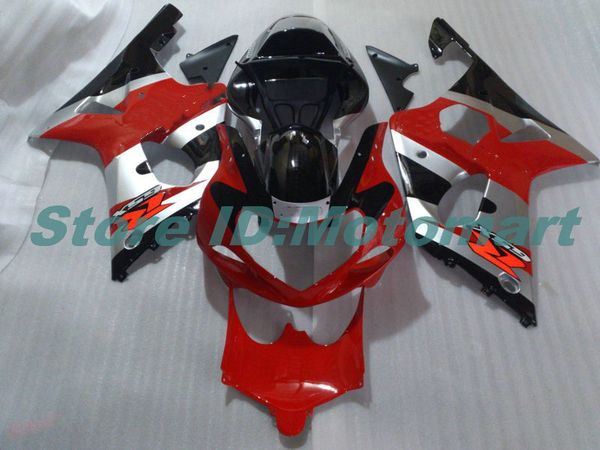 Kit carena ROSSO ARGENTO per SUZUKI GSXR1000 00 01 02 GSXR 1000 2000 2001 2002 K2 GSX R1000 Parti carenatura + 7 regali GS16