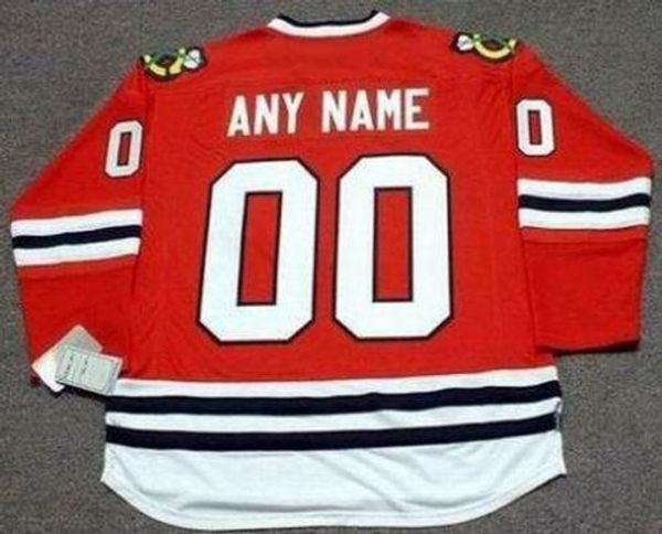 

chicago blackhawks premier home "customized" hockey jersey all stitched quality any name any number, Black;red