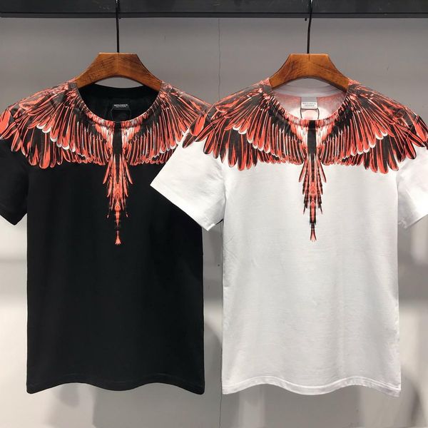 

свободный транспорт из высококачественных хлопчатобумажных футболок летних, 2019, европейские и американская короткие рукава футболки моды и, White;black