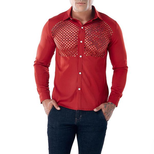 

2018 осень / зима чистый цвет большой нагрудные лацканы рубашка с длинными рукавами cs72 выдалбливают дизайн, White;black