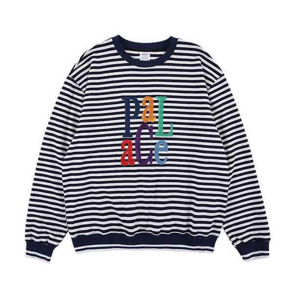 

mens fashion new sweatshirt pullover striped hoodies streetwear o neck long sleeve hip hop male loose sweatshirts, Black