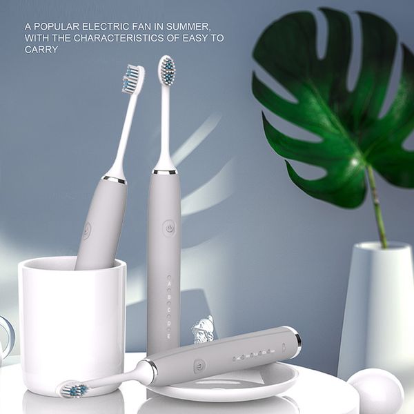 

sonic electric toothbrush with 3 replacement brush heads ultrasonic rechargeable electronic teeth brush smart chip
