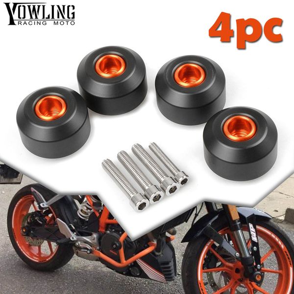 

motor frame slider for duke 125 200 390 front and rear fork wheel frame slider crash pads falling protection 1990-2016 2018