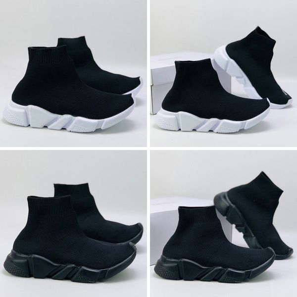 

kids sock shoes paris children's sneakers casual shoes for boys and girls outdoor sports sneakers, Black