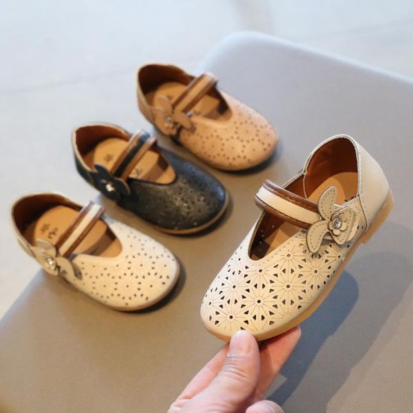 

hollowed out girls sandals princess shoesinfant kids baby cute casual shoes sandals meisjes schoenen for girls shoes, Black;red