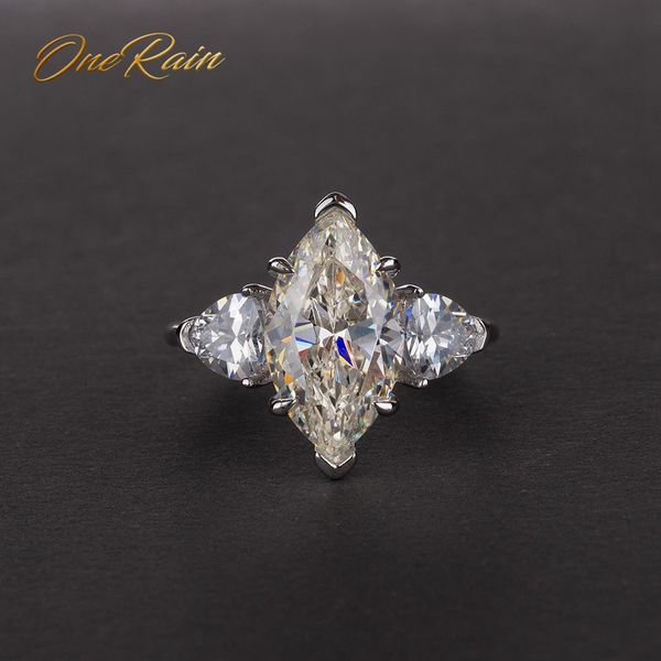 

onerain vintage 100% 925 sterling silver mariquesa sapphire z citrine wedding engagement couple lover women men ring jewelry ly191226, Slivery;golden