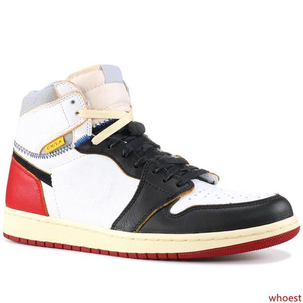 

union x 1s high og nrg mens basketball shoes storm blue wolf grey black toe men sport sneakers with 40-46