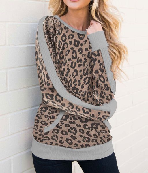 

autumn womens leopard hoodies fashion luxury womens long sleeve shirts causal women streetwear hoodie colorful clothes, Black