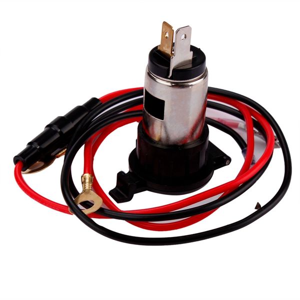 

car styling 12v 120w car motorcycle boat tractor cigarette lighter power socket outlet plug @#120