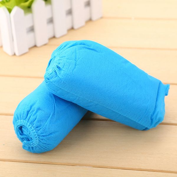 

boot shoes covers fabric disposable overshoes indoor carpet floor blue non-woven fabric shoe cover disposable galosh ljja3840