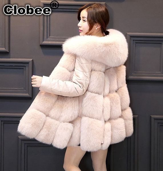 

sleeve removable 2019 winter women's luxurious faux fur coat socialite thick furry leather jacket parkas winter v811, Black