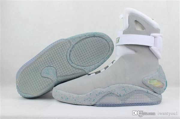 

air mag led shoes back to the future 2 light up shoes authentic sneakers outdoor shoes men glow in the dark with box grey red black