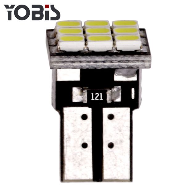 

50pcs 3030 smd 350lm t10 w5w led car clearance lights reading lamp auto vehicle dome door bulb accessories pure white 6000k