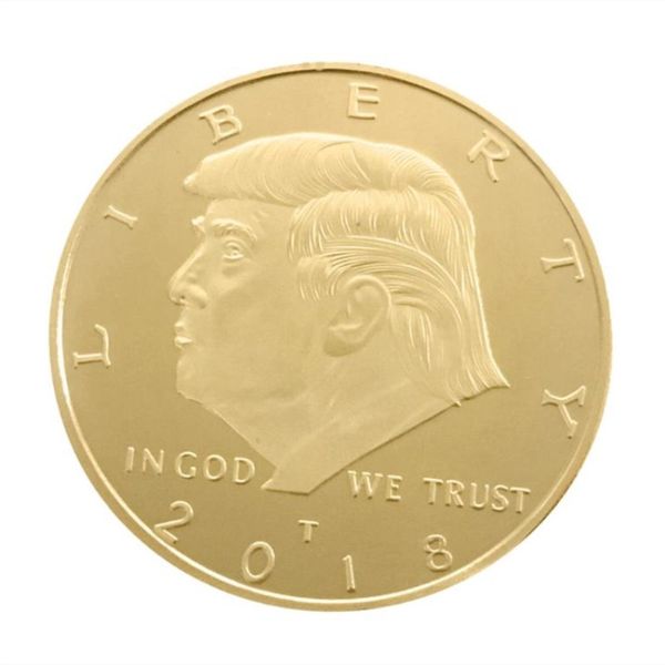

2018 american 45th president donald trump coin gold silver metal craft commemorative coins token for collection souvenir