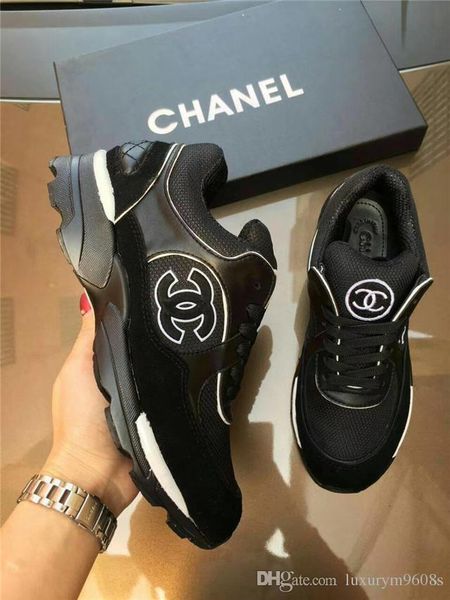 

2018 new leather ca ual hoe women de igner neaker men hoe genuine leather fa hion mixed color original box
