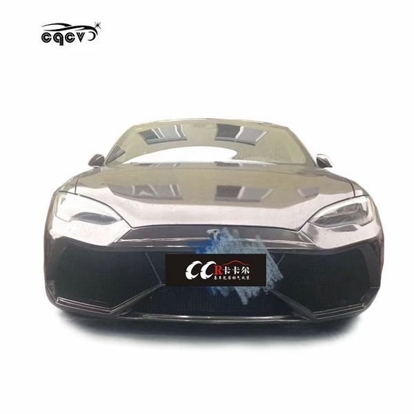 2019 High Quality Carbon Fiber Body Kit For Tesla Model S Front Bumper Rear Bumper Side Skirts And Wing Spoiler Exhaust From Carcarer001 190955